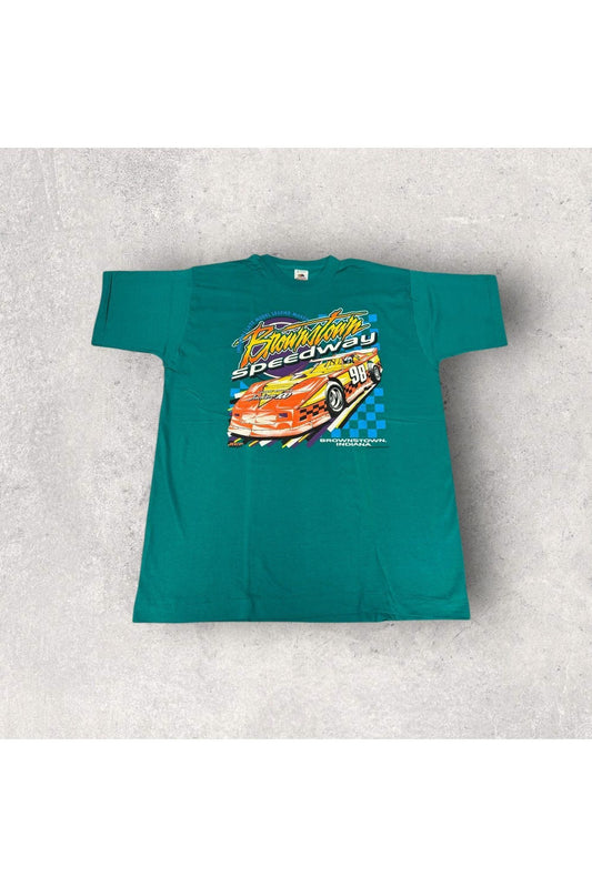 Vintage 1998 Brownstown Speedway Racing Tee- XL