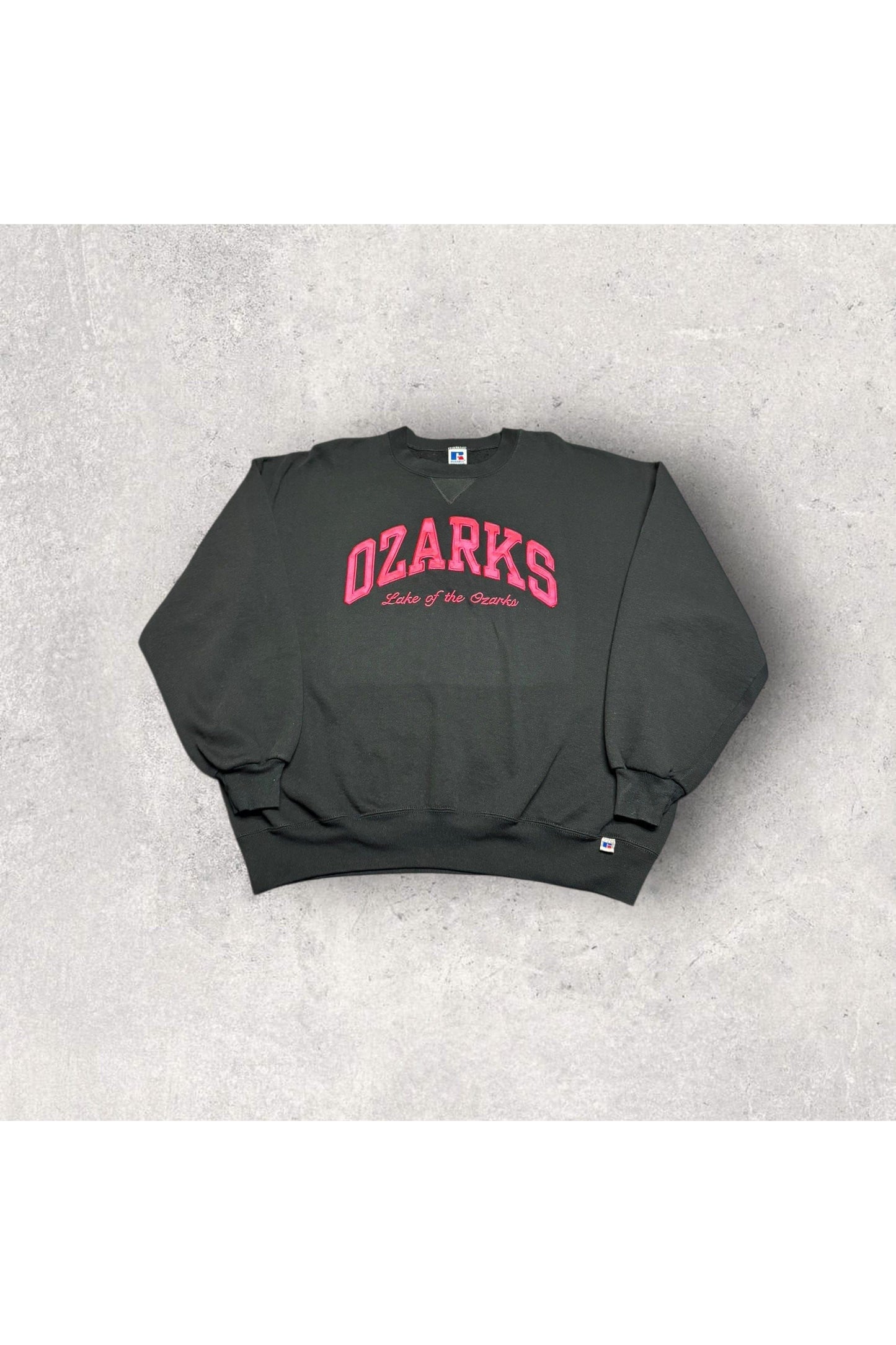 Vintage Made In USA Russell Athletic Ozarks Lake Of The Ozarks Embroidered Crewneck- XXL