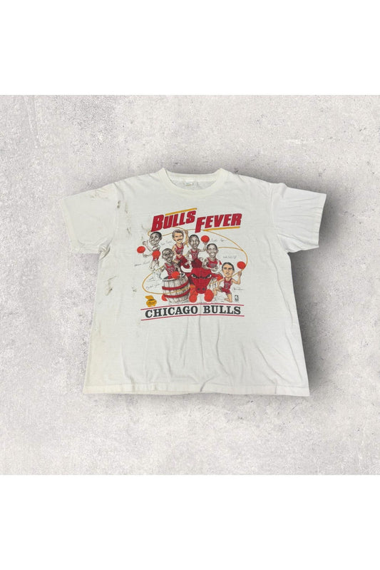 Vintage 80s Chicago Bulls Bulls Fever Tee- L