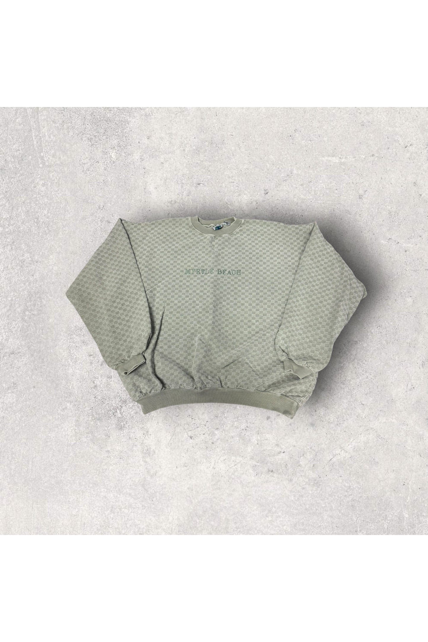 Vintage Made In USA Myrtle Beach Embroidered Crewneck- L/XL