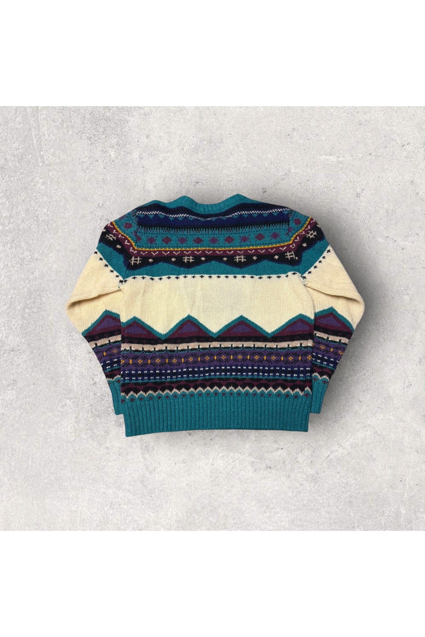 Vintage Woolrich Women Equestrian Fair Isle Knit Sweater- M