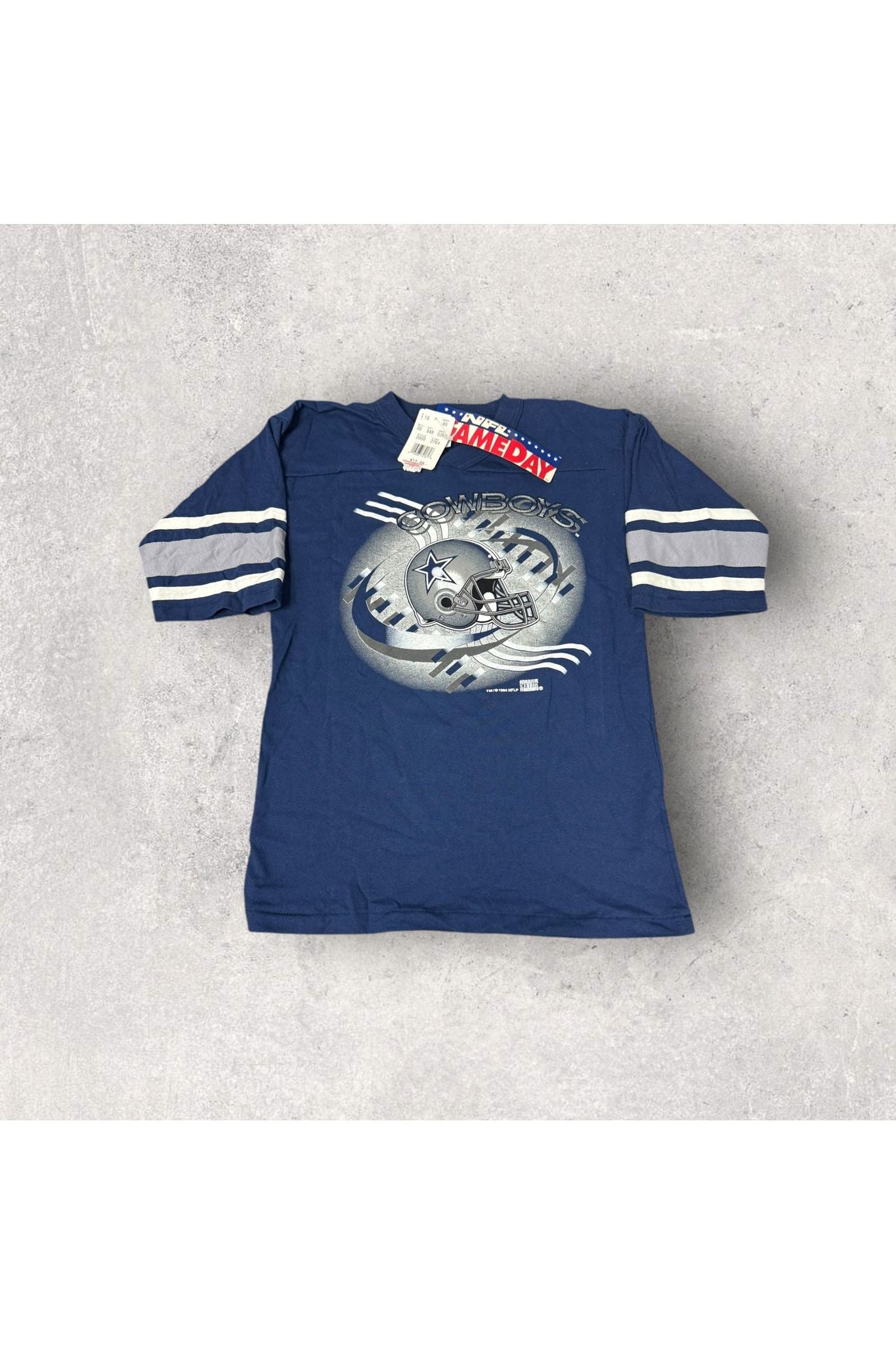 Vintage Deadstock 1994 NFL Game Day Dallas Cowboys 3/4 Sleeve Tee- YTH L (14-16)
