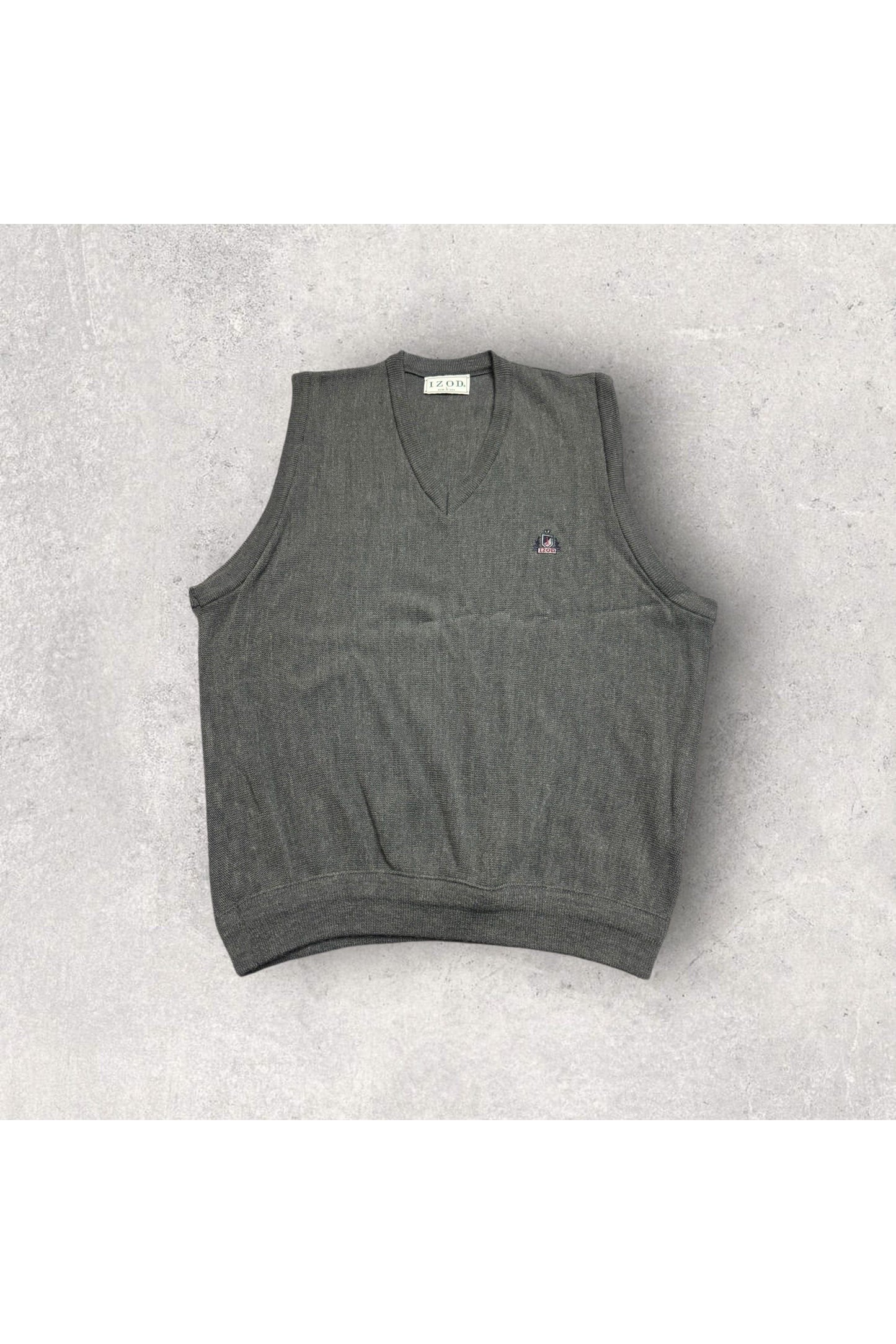 Vintage IZOD Made In USA Knit Sweater Vest- L