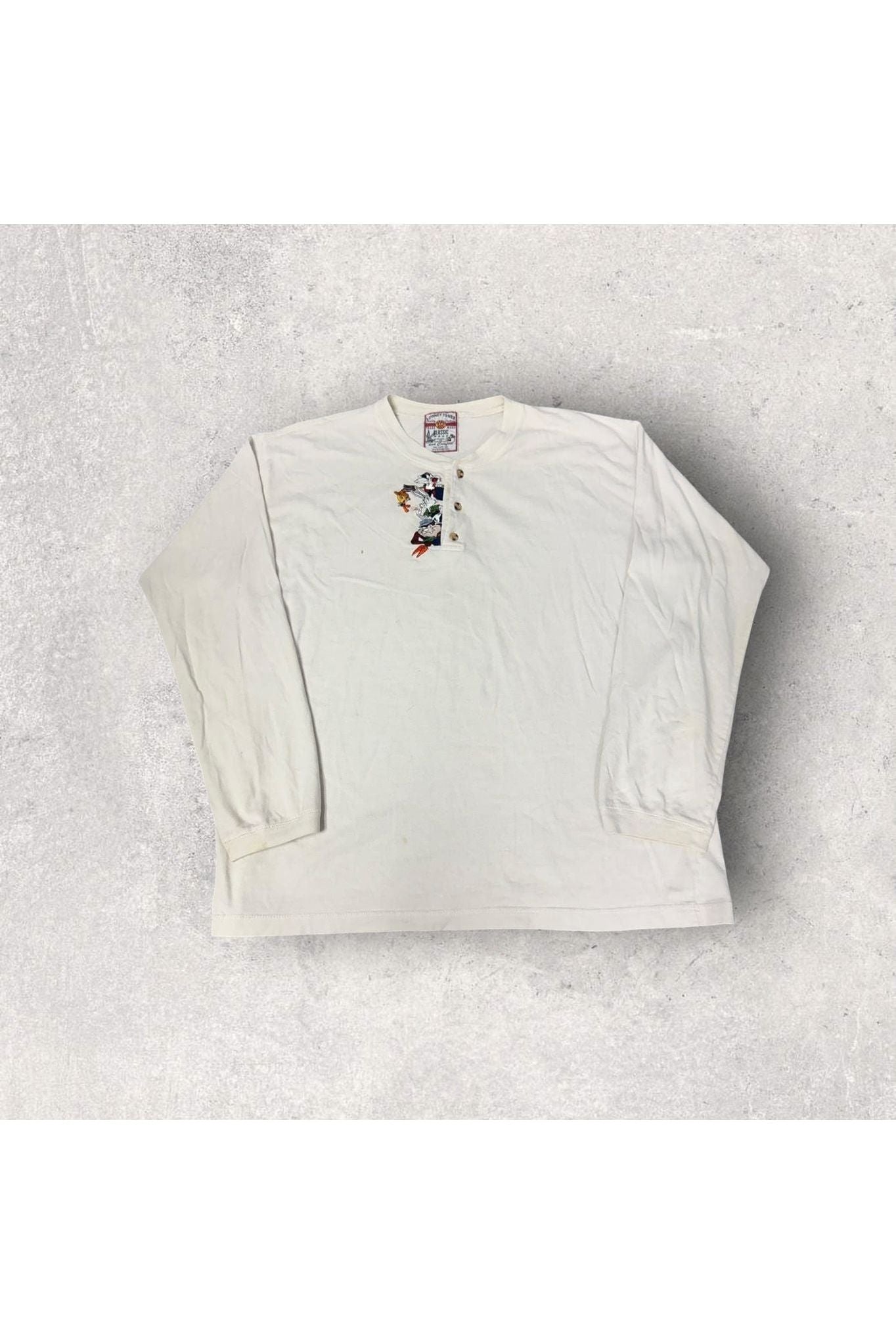 Vintage Looney Tunes Classic Gear Embroidered Long Sleeve- L/XL