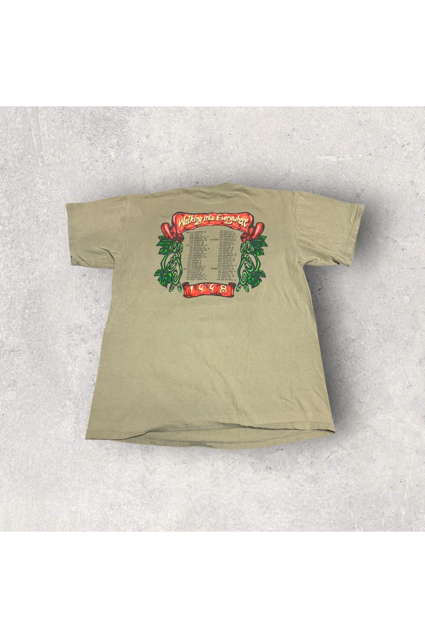 Vintage Tultex 1998 Page & Plant Walking Into Clarksdale Tour Tee- L