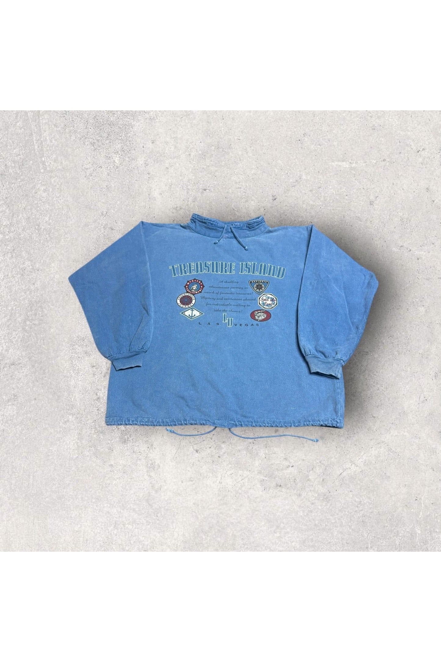 Vintage Treasure Island Las Vegas Drawstring Sweatshirt- XXL