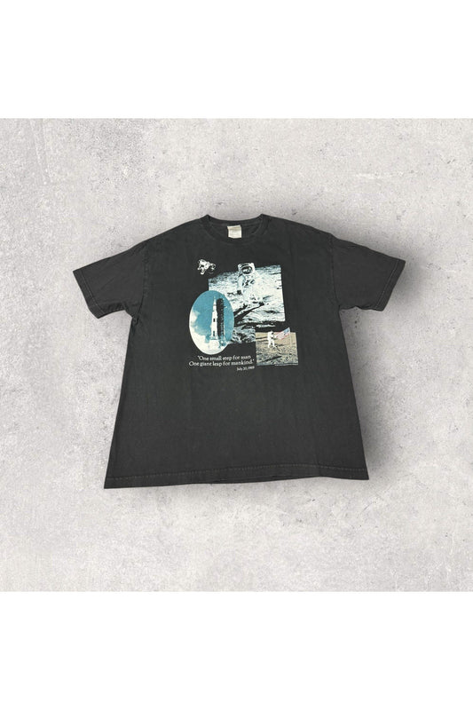 Vintage 1994 Neil Armstrong Moon Walk One Small Step For Man One Giant Leap For Mankind Tee- XL