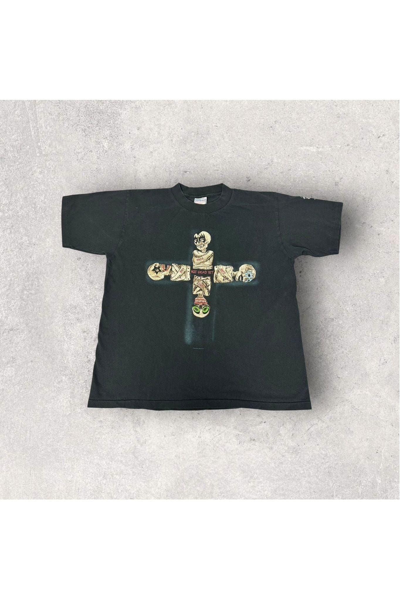 Vintage 1994 Allsport Single Stitch KISS Not Dead Yet Tee- L