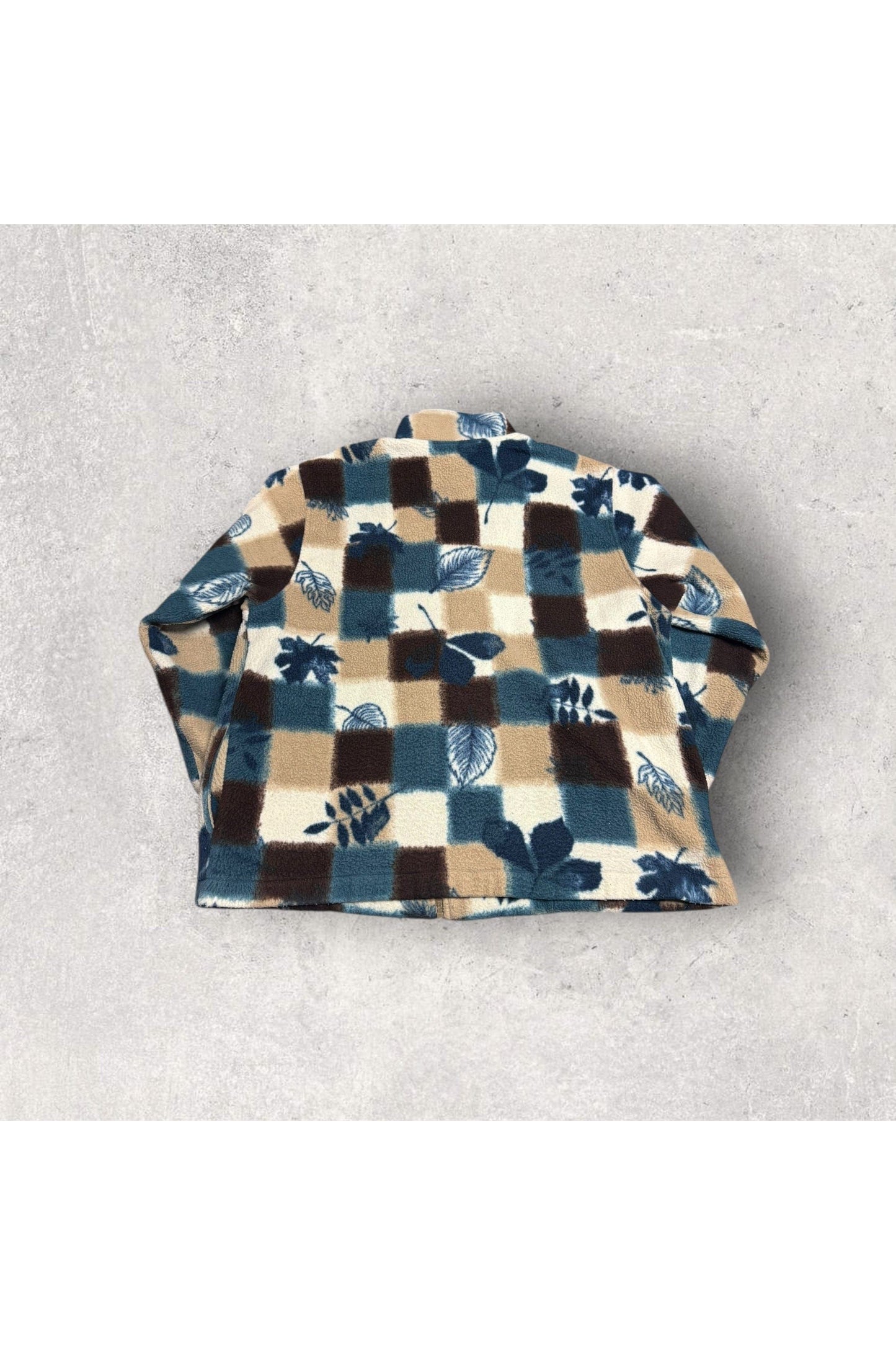 Vintage Alfred Dunner Full Zip Leaves Fleece Jacket- L