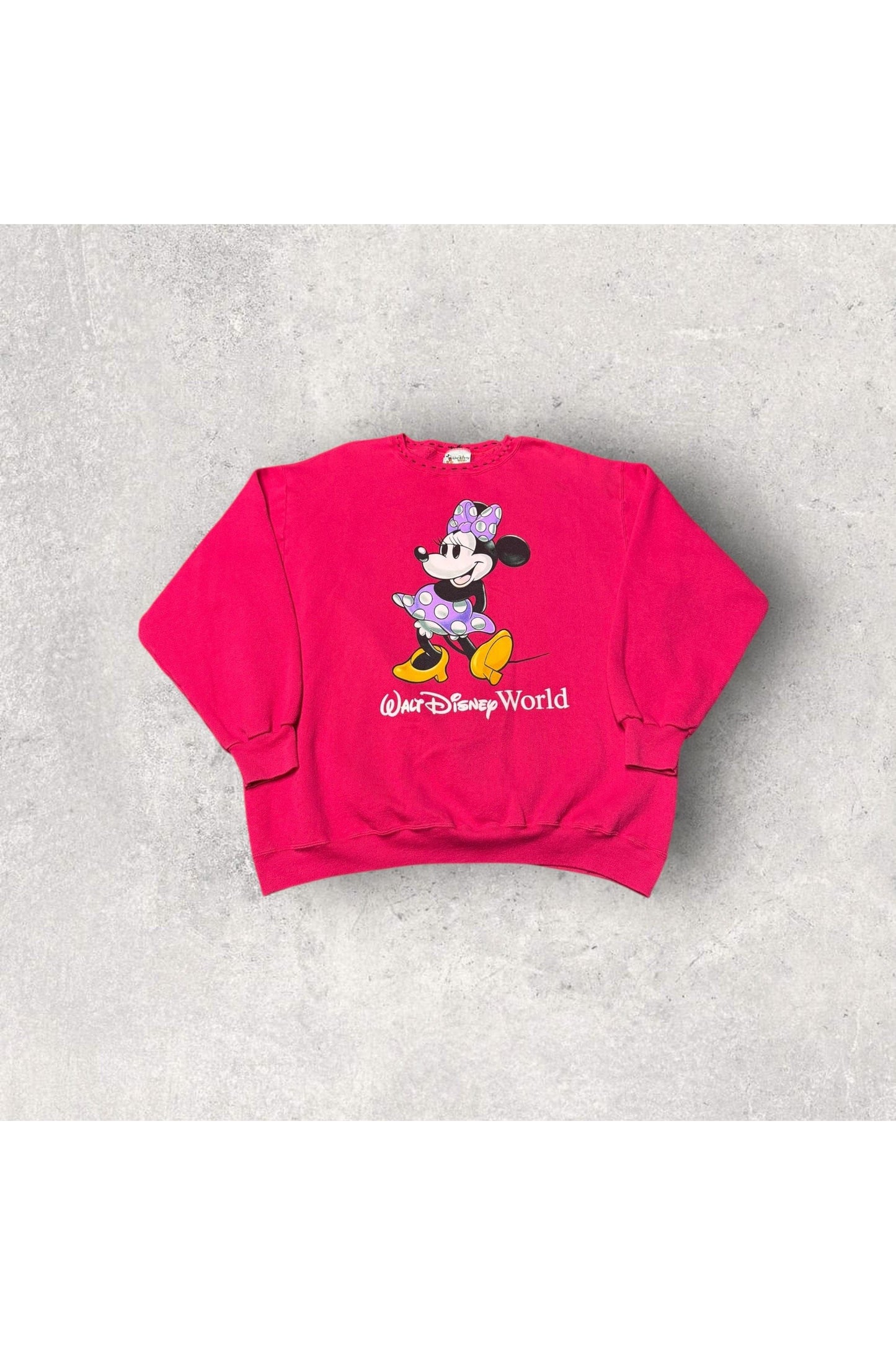 Vintage Walt Disney World Made In USA Minnie Mouse Crewneck- XXL