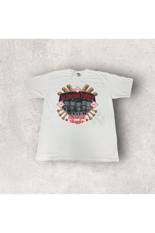 Vintage Single Stitch Power Pro by Oneita Louisville Slugger An American Tradition Tee- XL