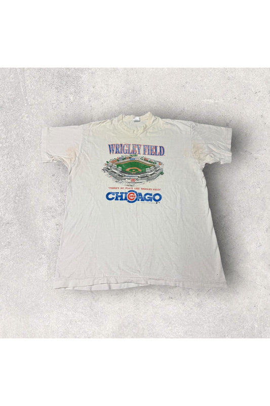 Vintage Fruit of the Loom 1993 Chicago Cubs Wrigley Field Tee- XXL