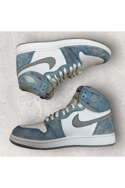 Jordan 1 Retro High Hyper Royal Smoke Grey (GS)- 7Y