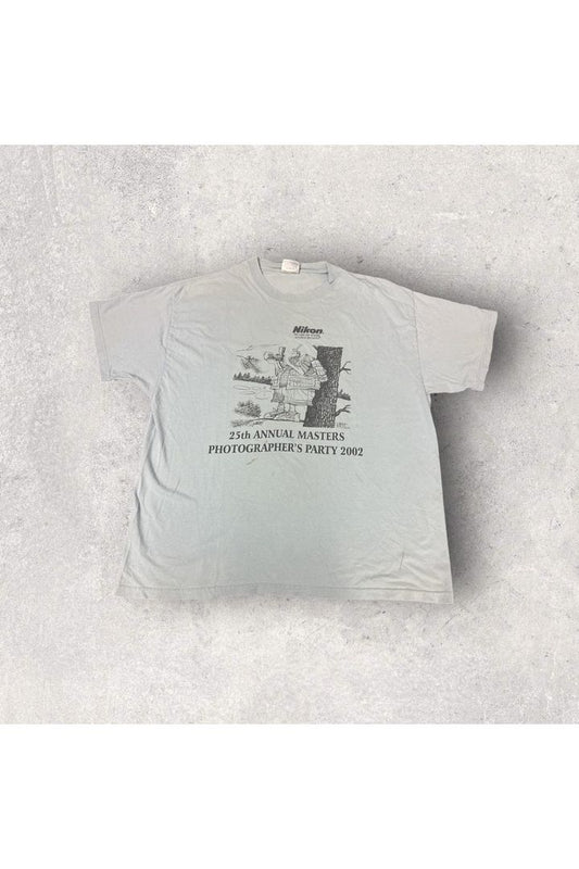 Vintage 25th Annual Masters Photographer's Party 2002 Nikon Camera Tee- XL