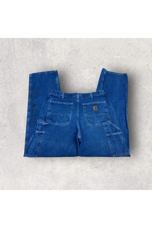 Carhartt Original Dungaree Fit B13 DST Carpenter Workwear Jeans- 34 x 34