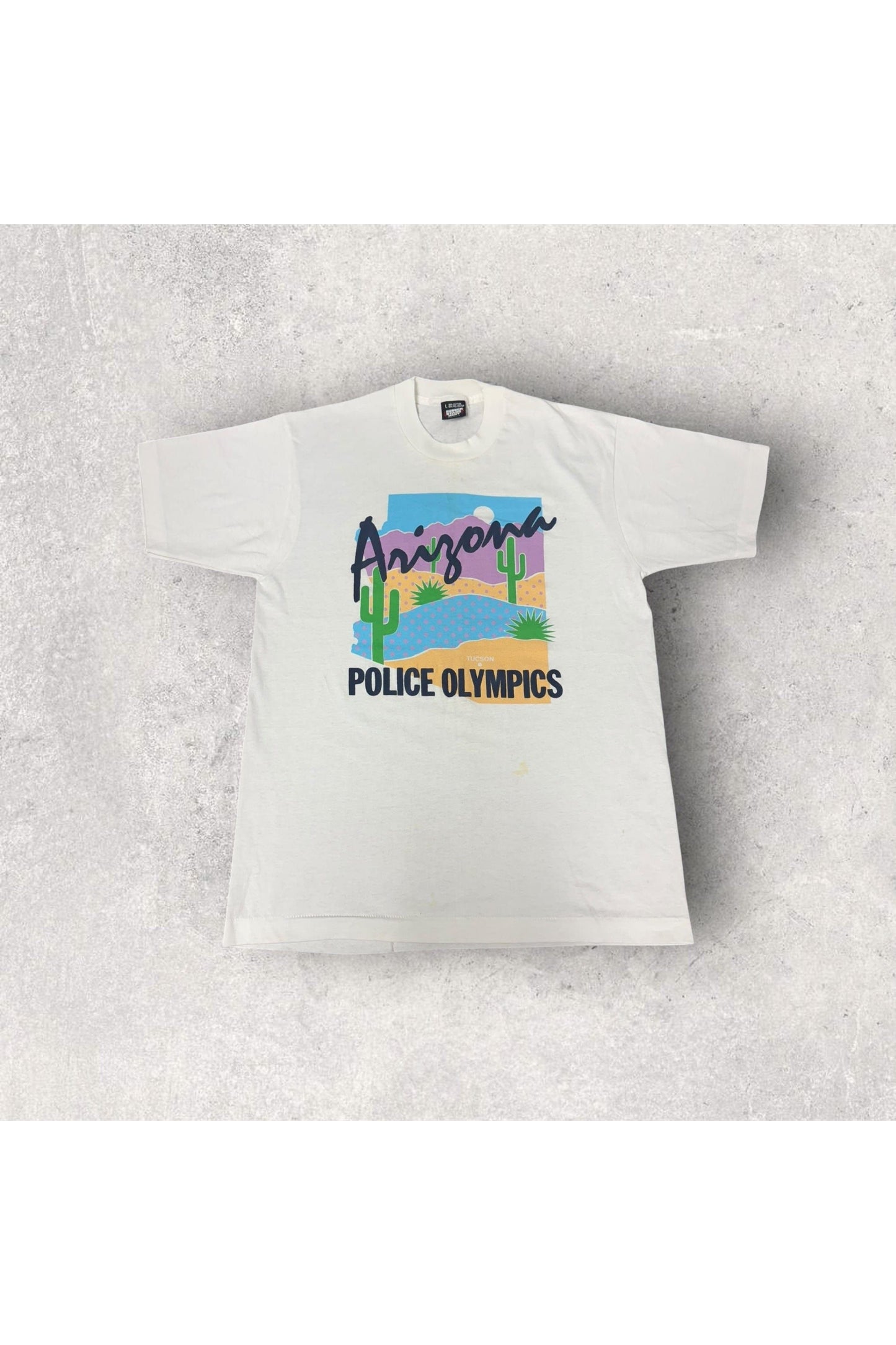 Vintage Best Screen Stars Arizona Police Olympics Tee- L