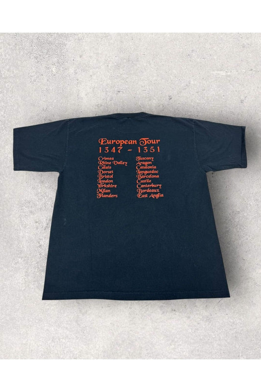 Vintage Single Stitch Black Death European Tour 1347-1351 Tee- XXL