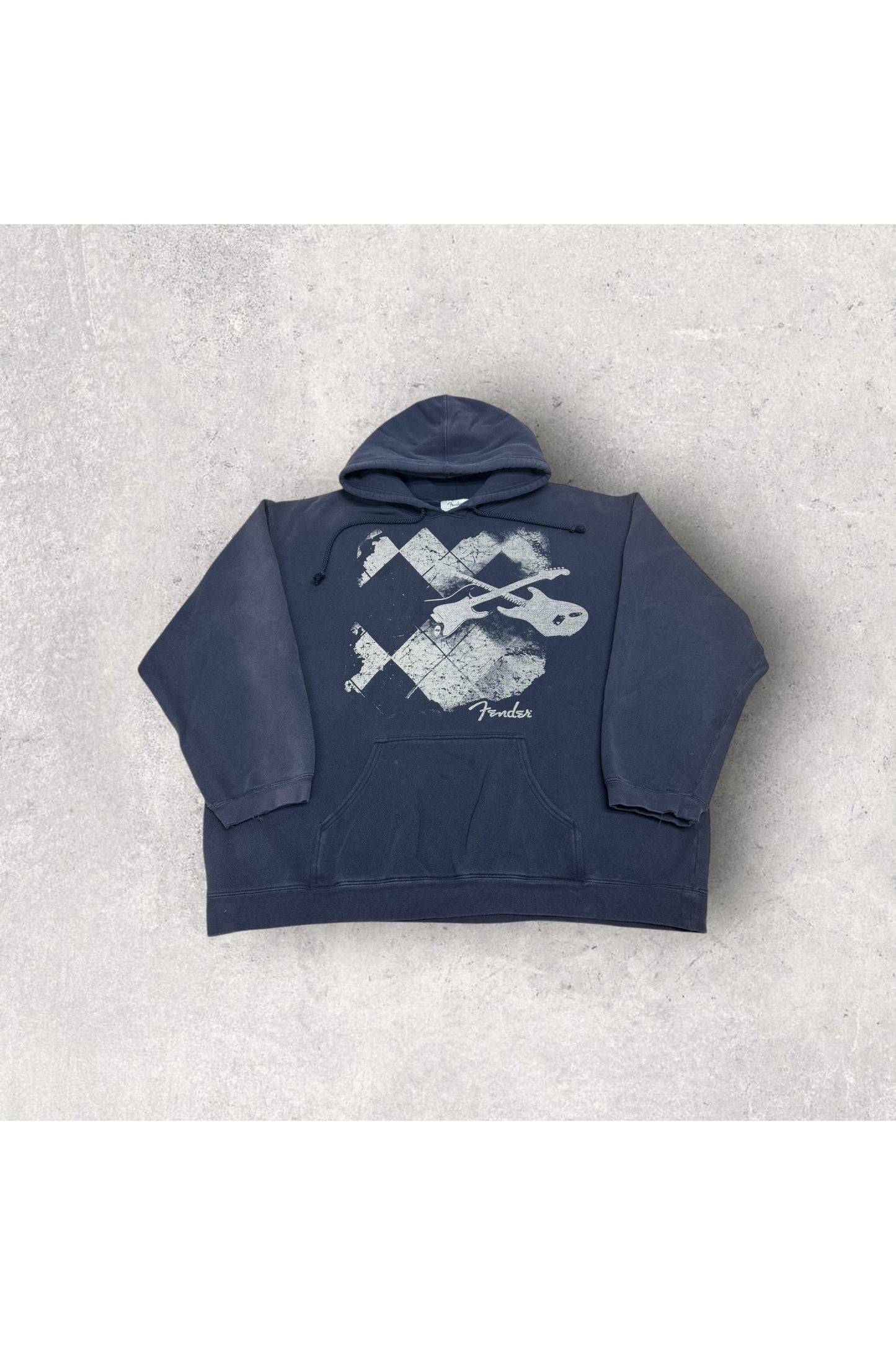 Vintage Y2K Fender Guitars Hoodie- XL/XXL