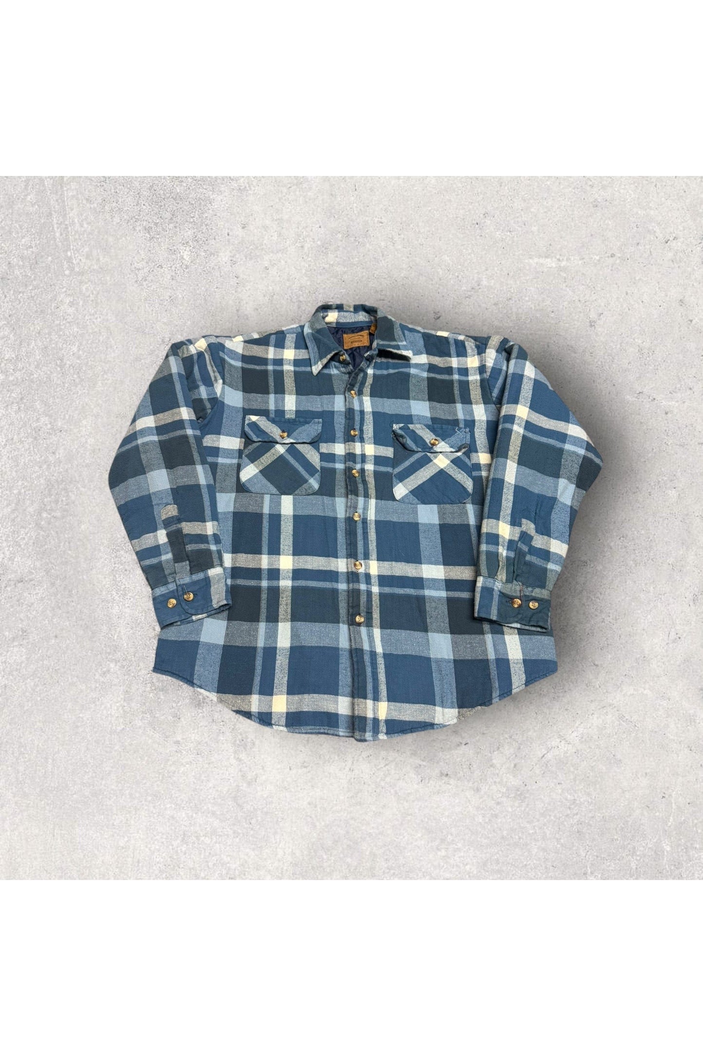 Vintage St. John's Bay Insulated Long Sleeve Flannel Button Up- L