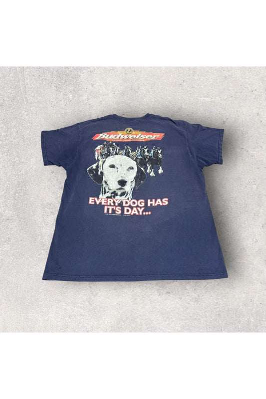 Vintage Delta 1999 Budweiser Every Dog Has It's Day...Tee- XL