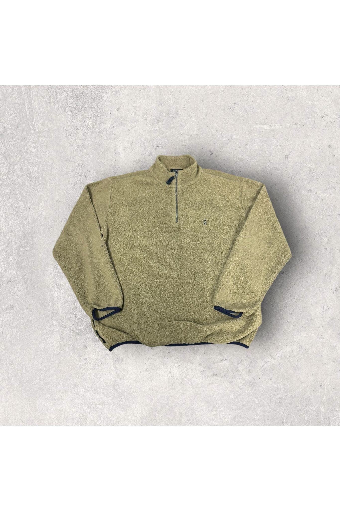 Vintage Made In USA Nautica 1/4 Zip Fleece Pullover- M