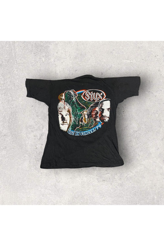 Vintage T-Shirt Junction 1979 STYX US Tour Live In Concert Bootleg Tee- M