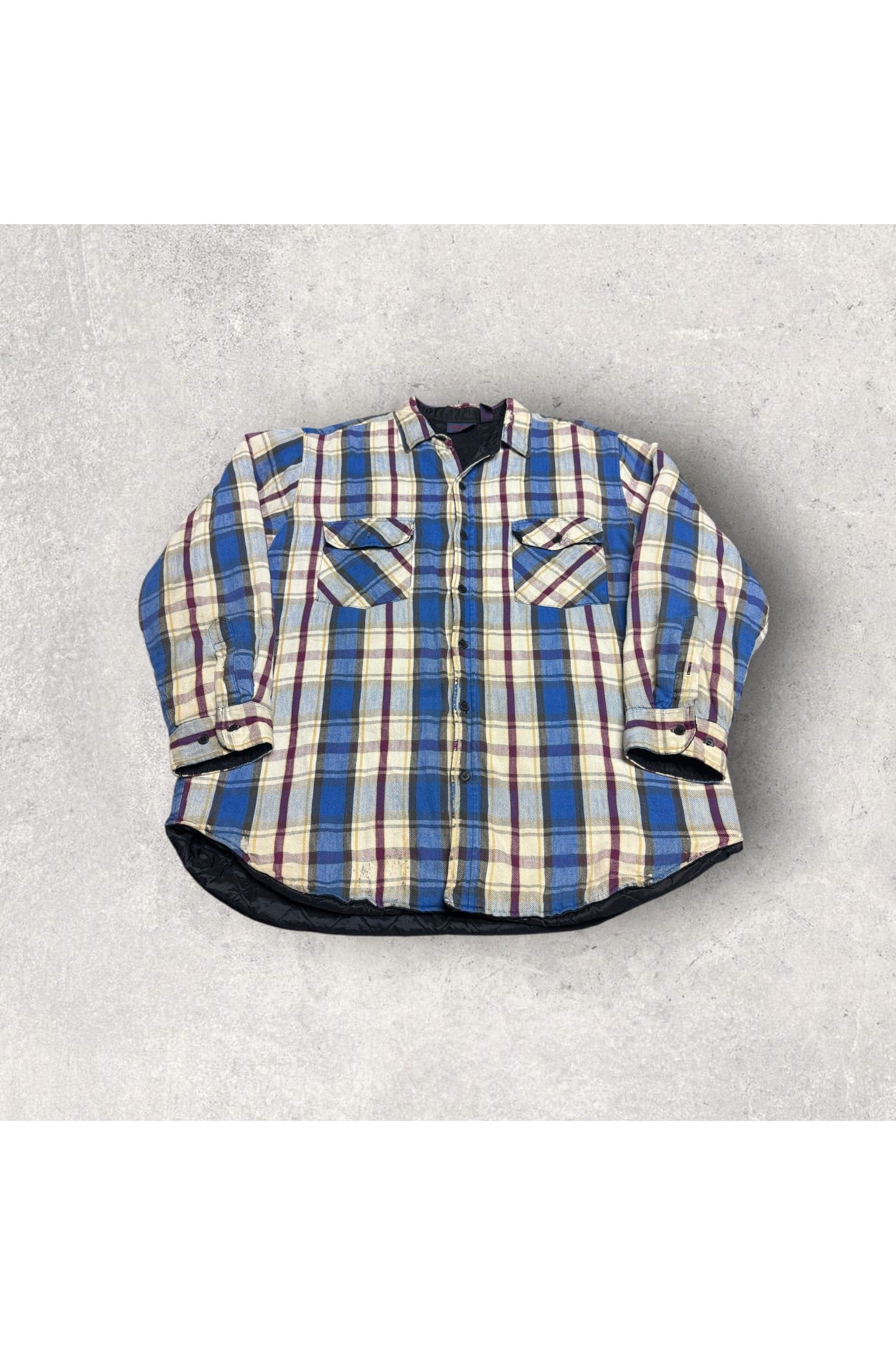 Vintage Dakota Insulated Long Sleeve Flannel Button Up- XL