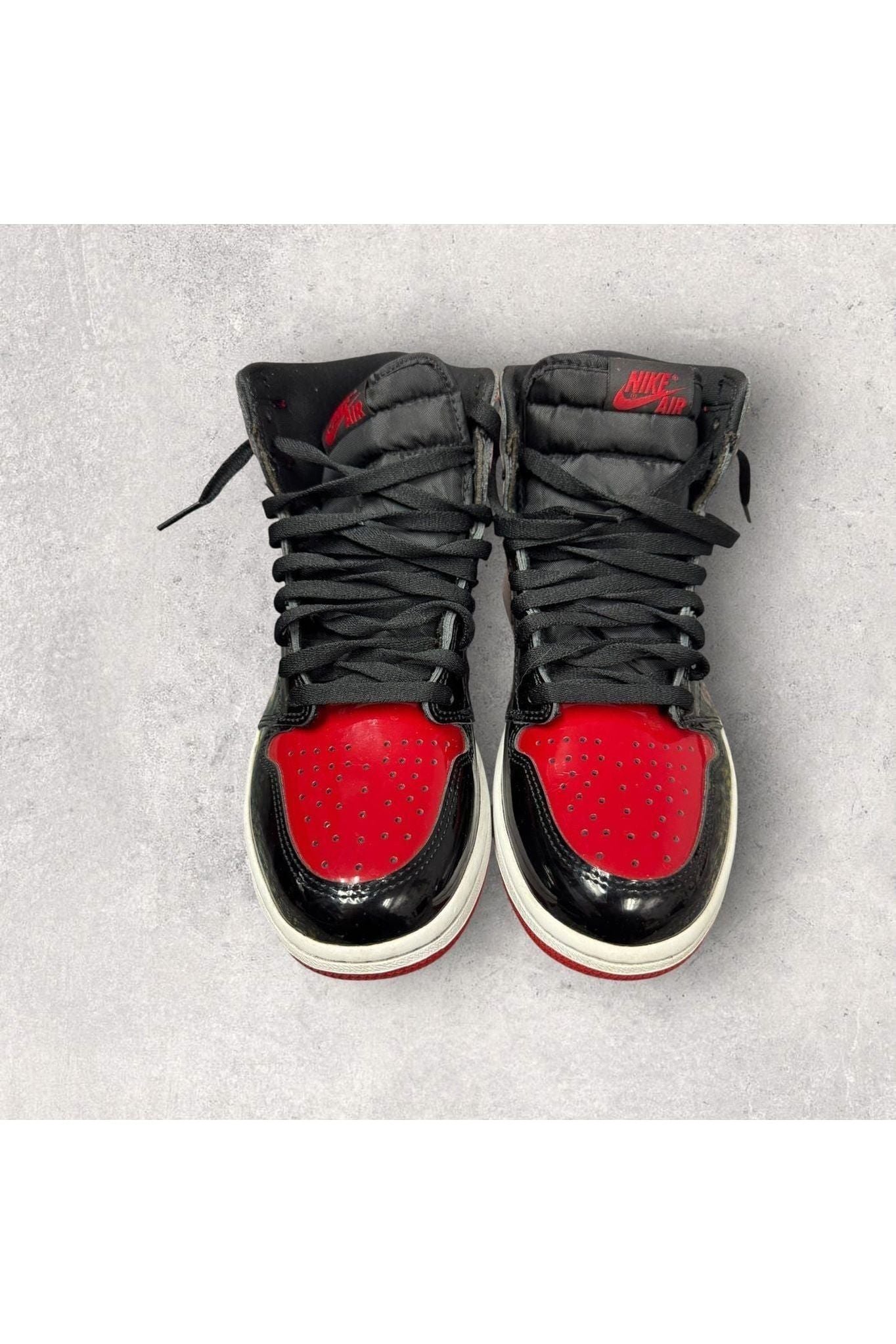 Jordan 1 Retro High OG PATENT BRED- SZ 8.5