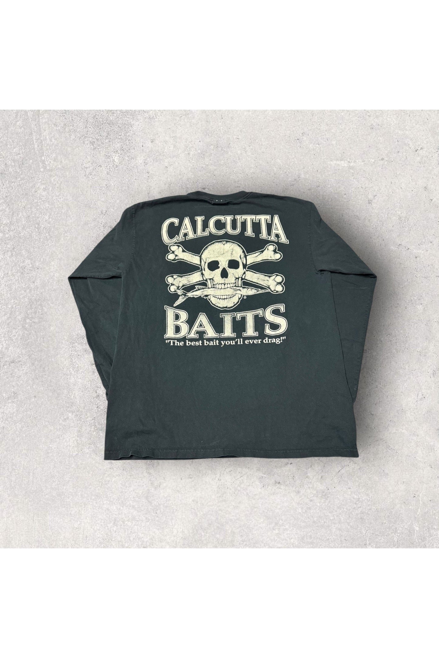 Vintage Calcutta Baits The Best Baits You'll Ever Drag! Long Sleeve- XL