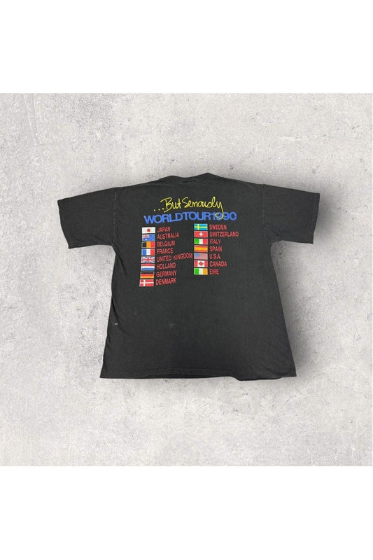 Vintage Brockum 1990 Phil Collins But Seriously World Tour Tee- XL