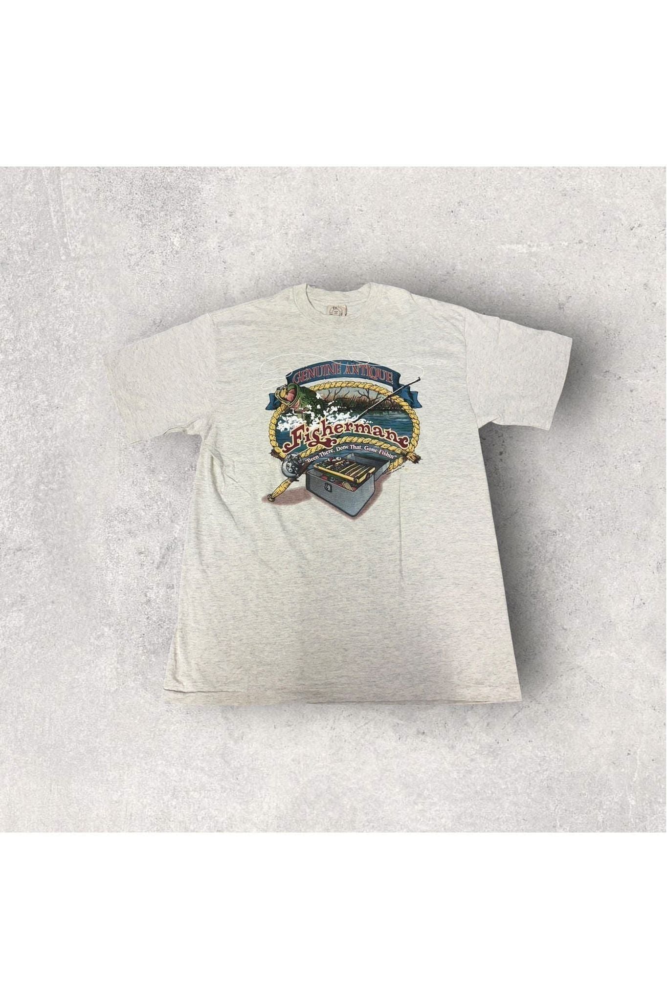 Vintage 1997 Genuine Antique Fisherman Tee- L