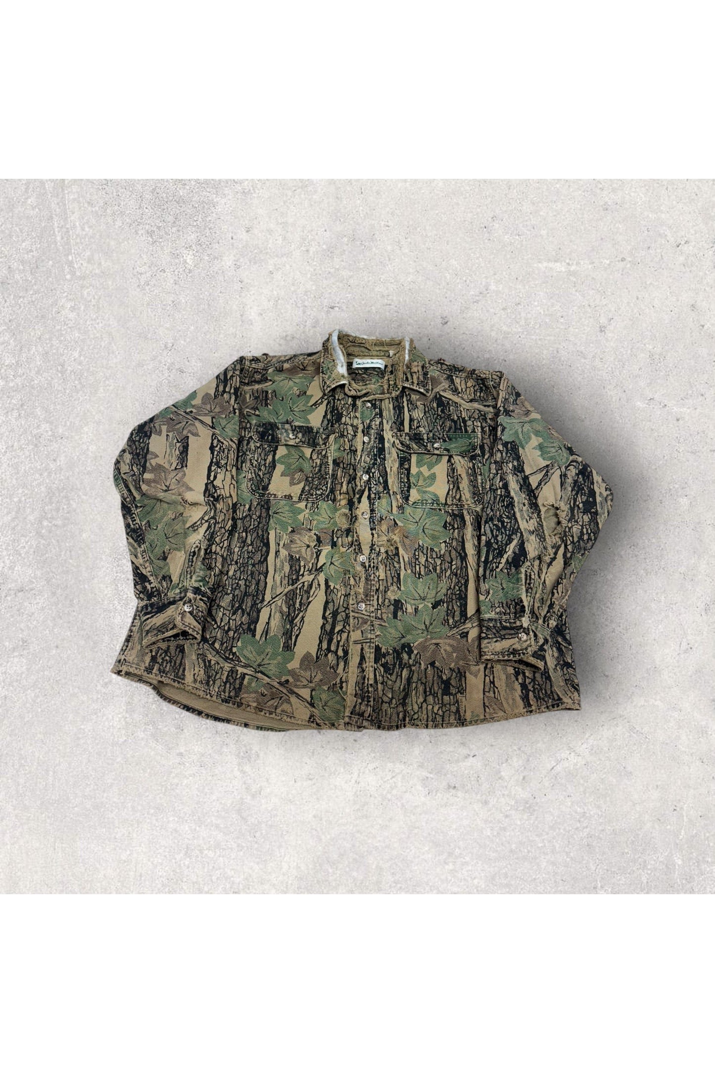 Vintage Gander Mountain Real Tree Camo Long Sleeve Button Up- XXL
