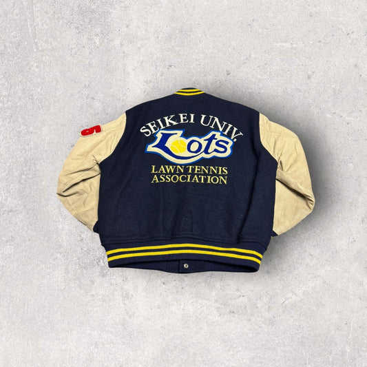 Vintage 1985 Jannu Seikei University Lawn Tennis Association Varsity Jacket- M