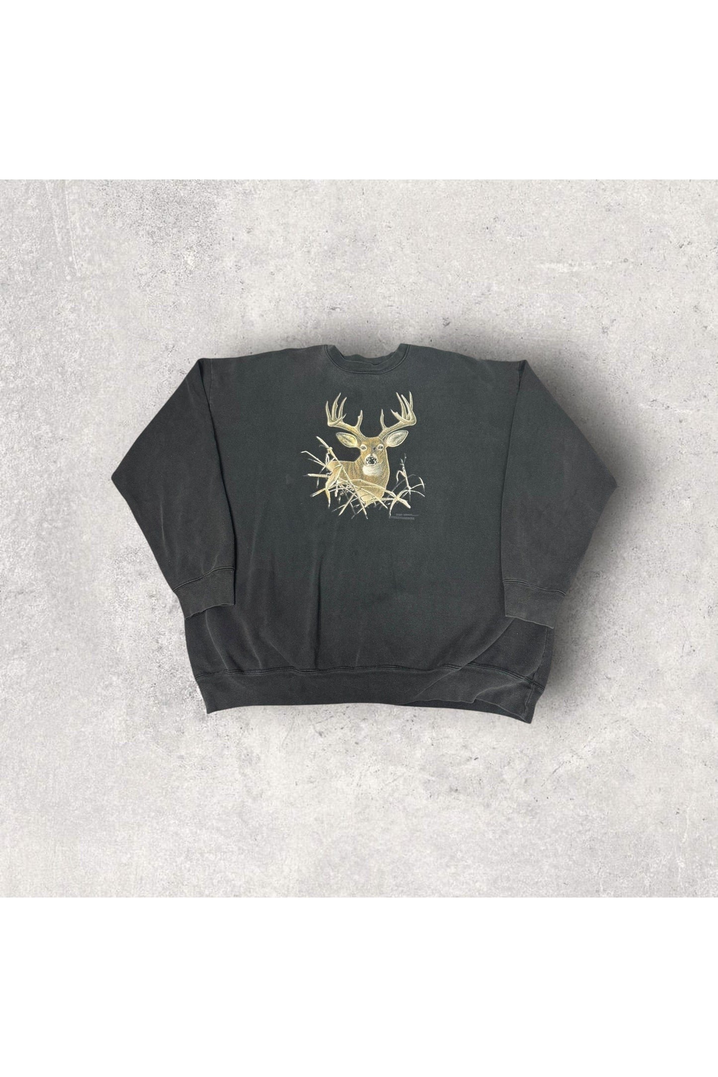 Vintage Made In USA Deer Crewneck- XXL