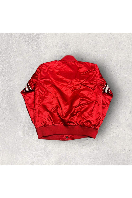 Vintage Starter Chicago Bulls Satin Bomber Jacket- M