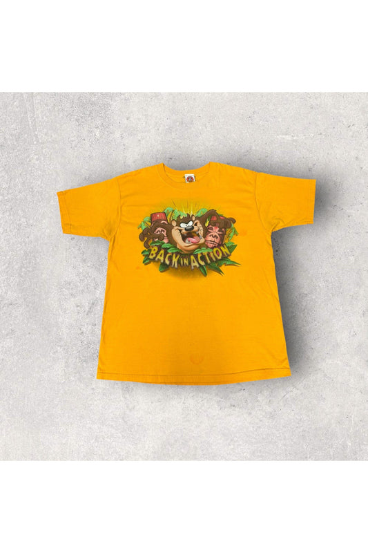 Vintage 2003 Looney Tunes TAZ Back In Action Tee- L