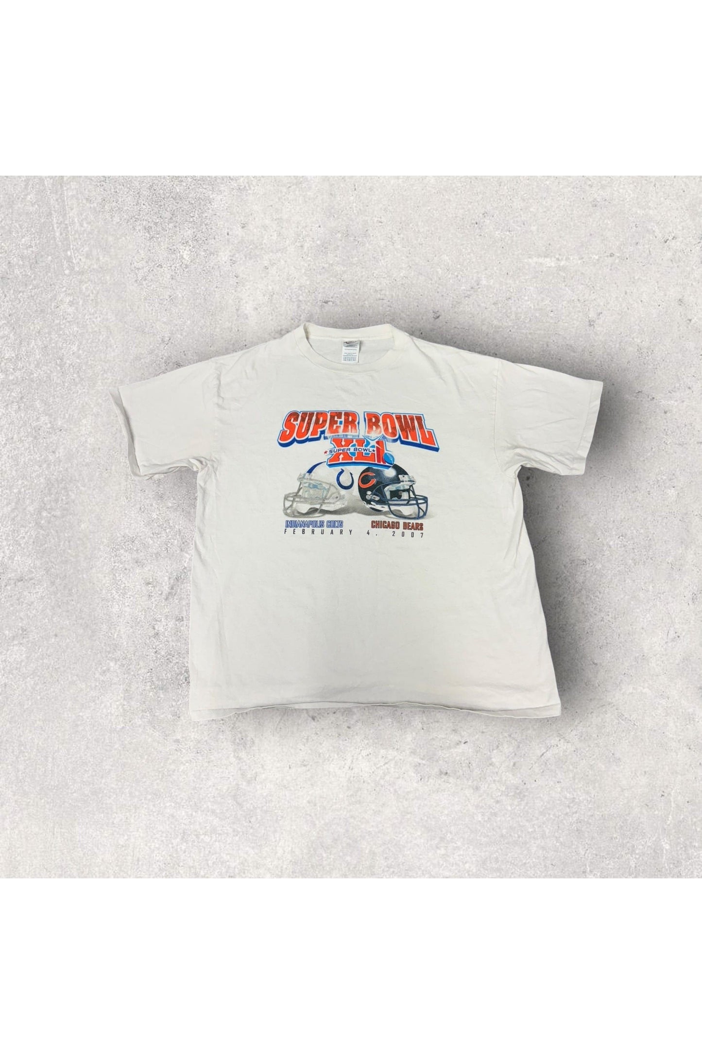 2007 Super Bowl XLI Colts Vs. Bears Tee- XL