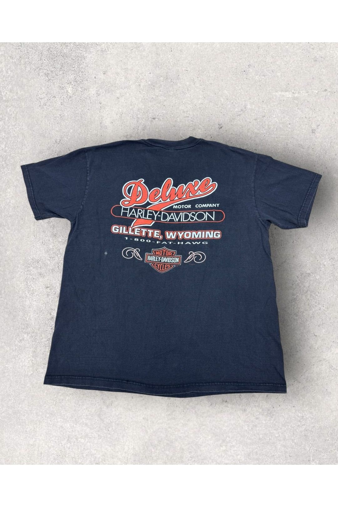 Vintage 1998 Deluxe Harley-Davidson Gillette, Wyoming Made In USA Tee- L