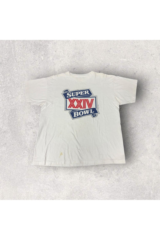 Vintage 1989 Super Bowl XXIV Tee- XL