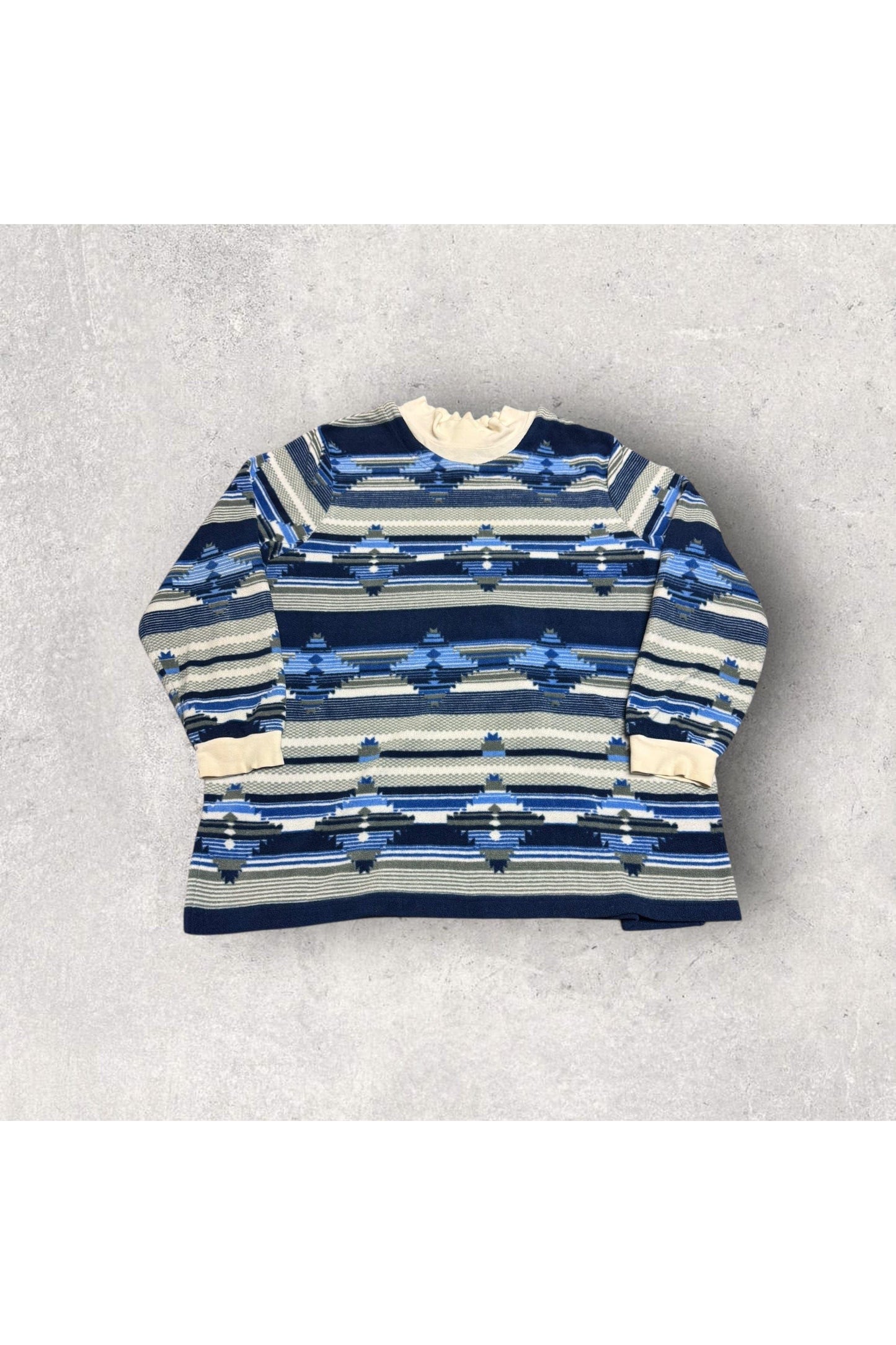 Vintage Blair Aztec Pattern Fleece Sweater- XL
