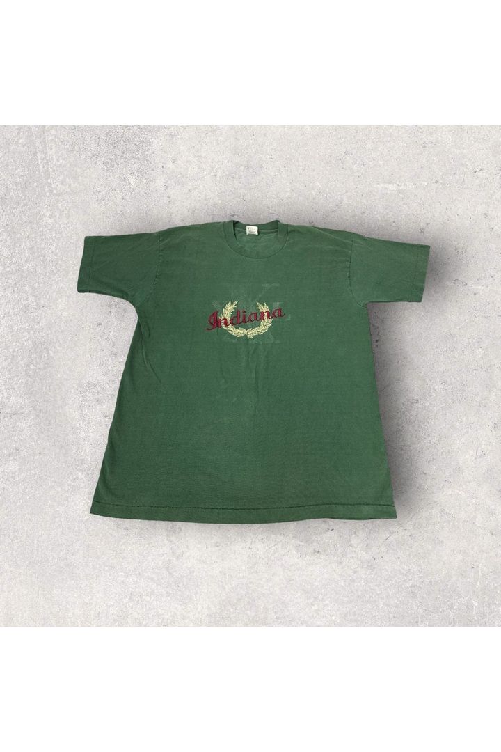 Vintage Single Stitch Indiana Embroidered Tee- XL