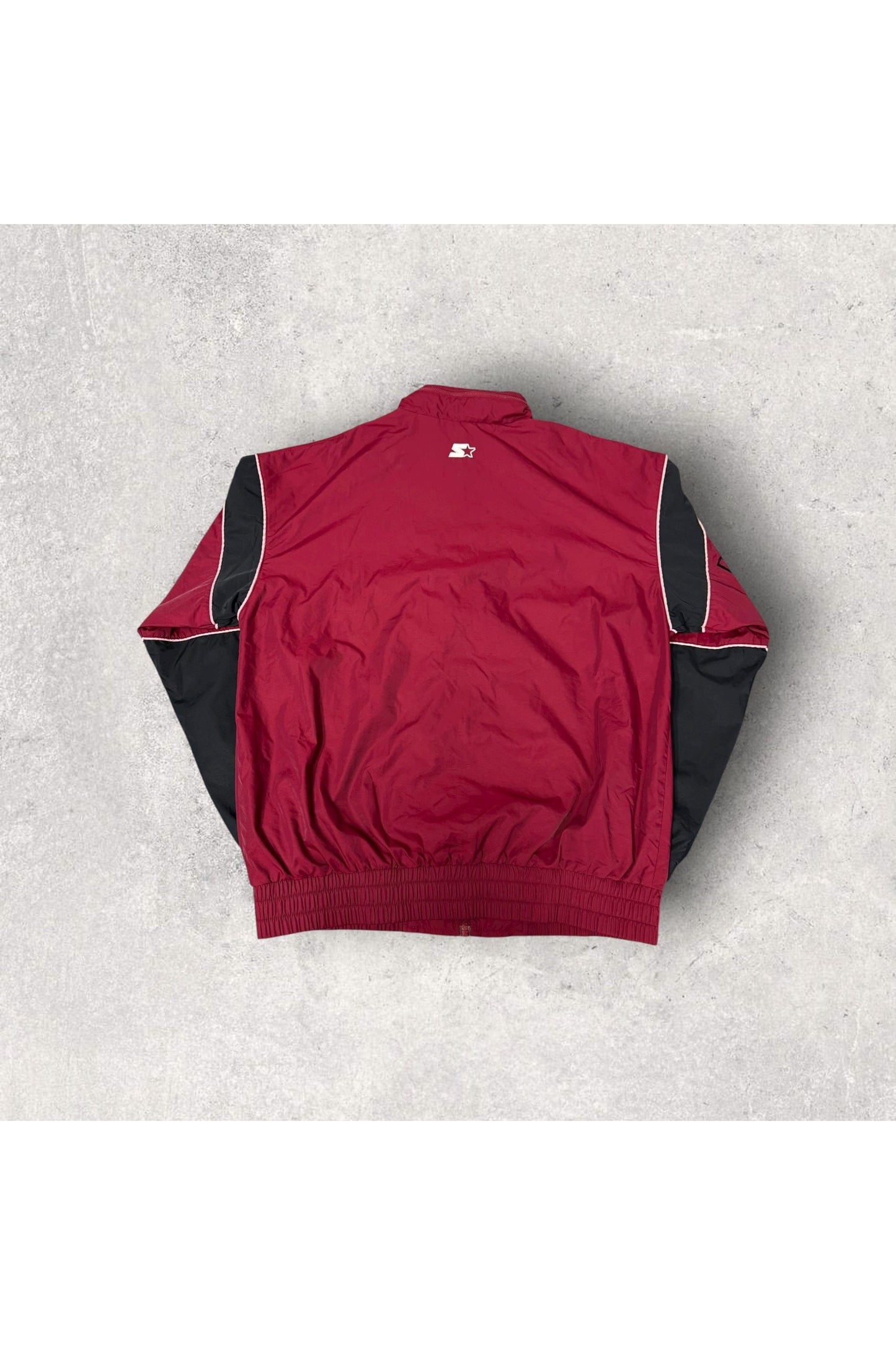 Vintage Starter Miami Heat Full Zip Packable Hood Windbreaker- M