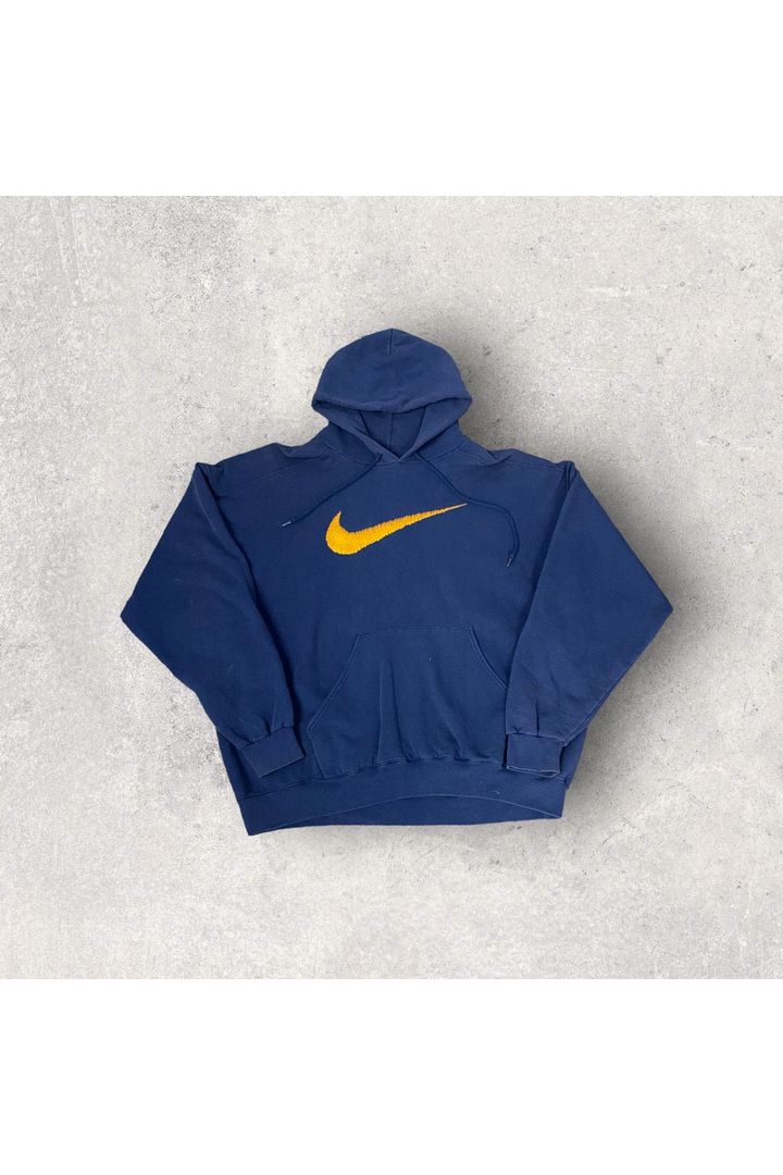 Vintage 90s Nike Made In USA Swoosh Logo Hoodie- L