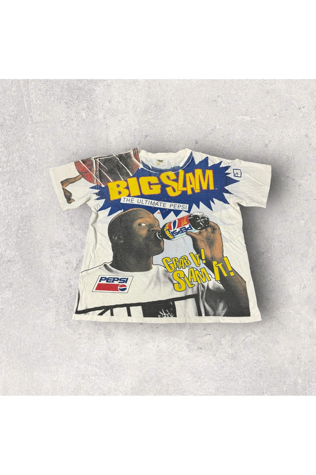 Vintage Single Stitch SHAQ Big Slam Pepsi Promo Tee- XL