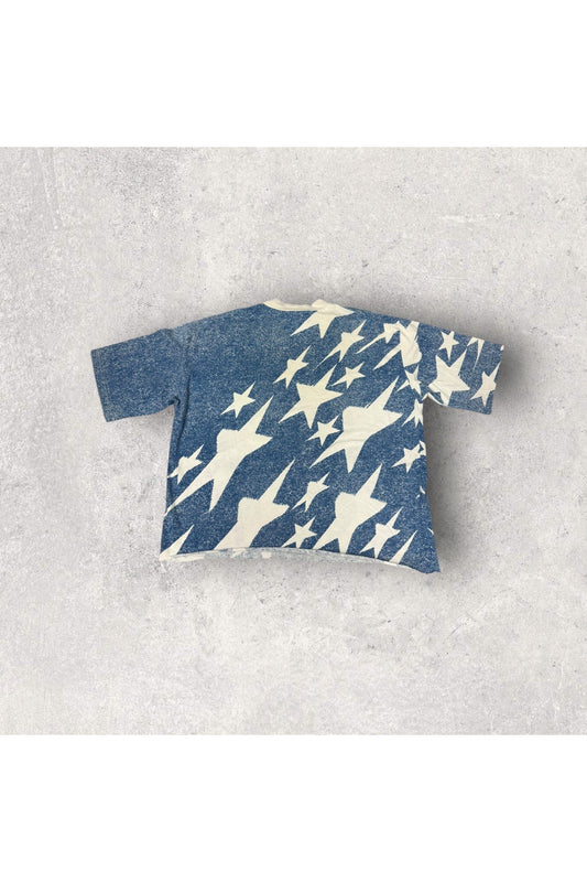 Vintage 90s Adidas Team USA Embroidered All over Print Tee- XL