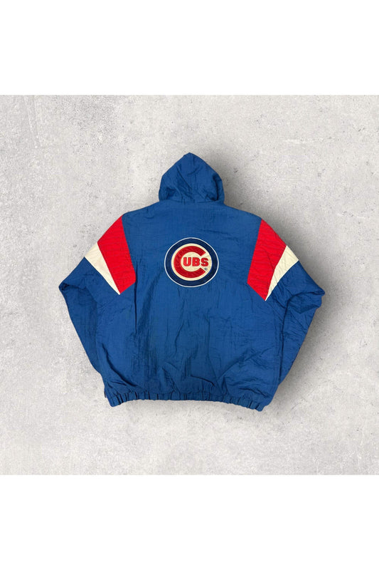 Vintage Starter Chicago Cubs Pullover Hooded Winter Jacket- L