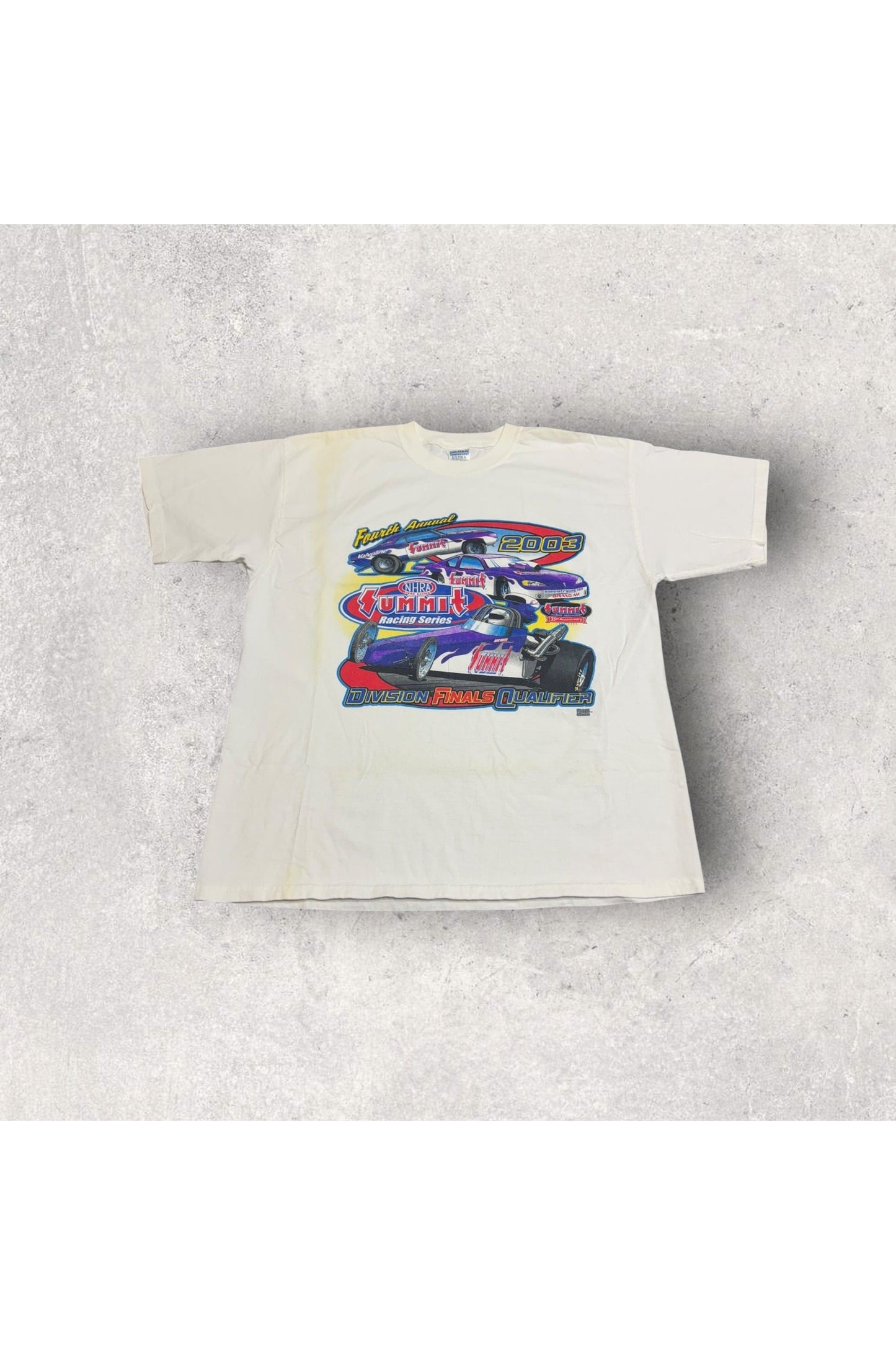 Vintage 2003 NHRA Summit Racing Series Division Finals Qualifier Tee- XL