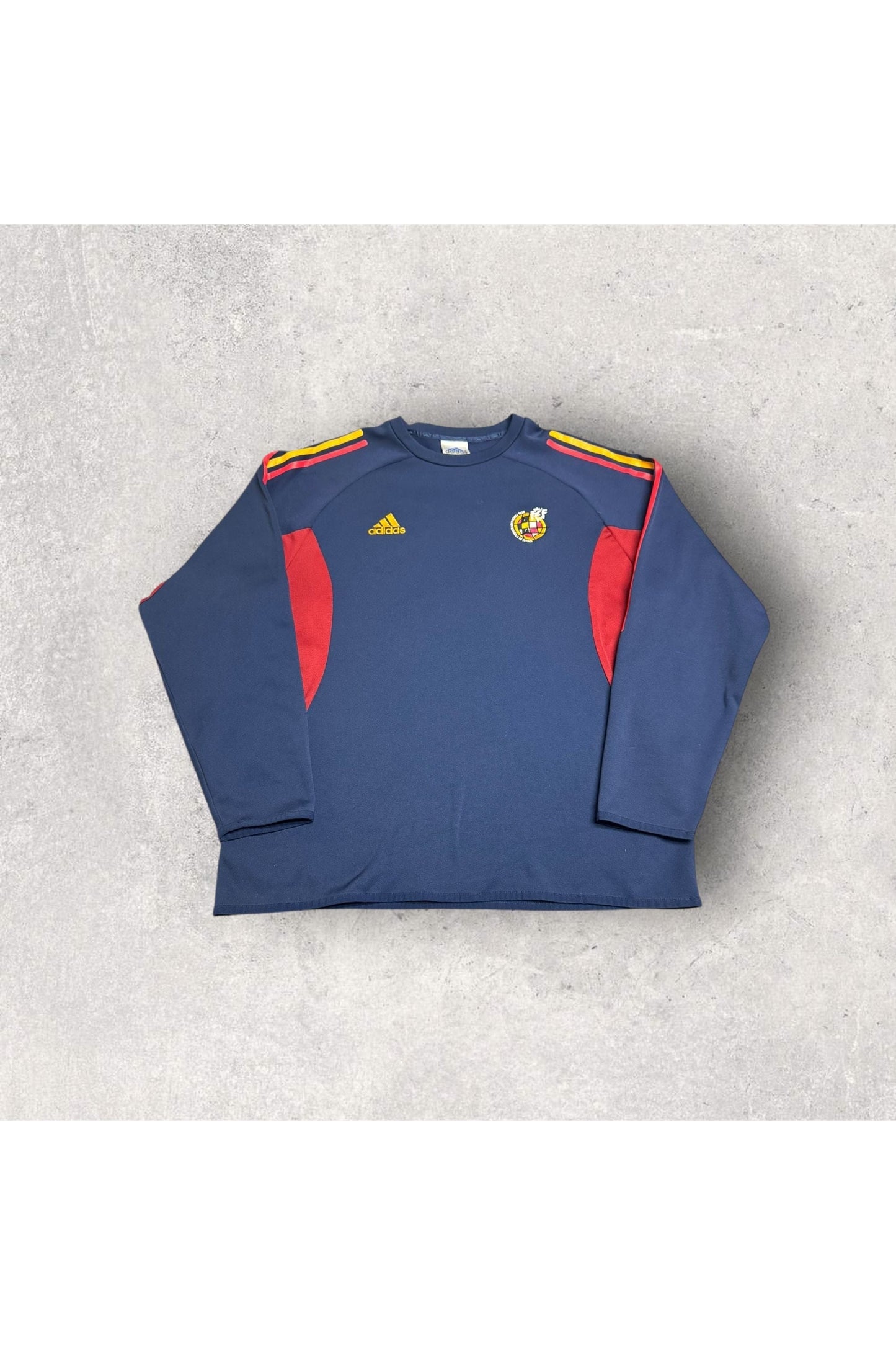 Vintage Y2K Adidas Real Federacion Espanola De Futbol FTL Embroidered Long Sleeve- L
