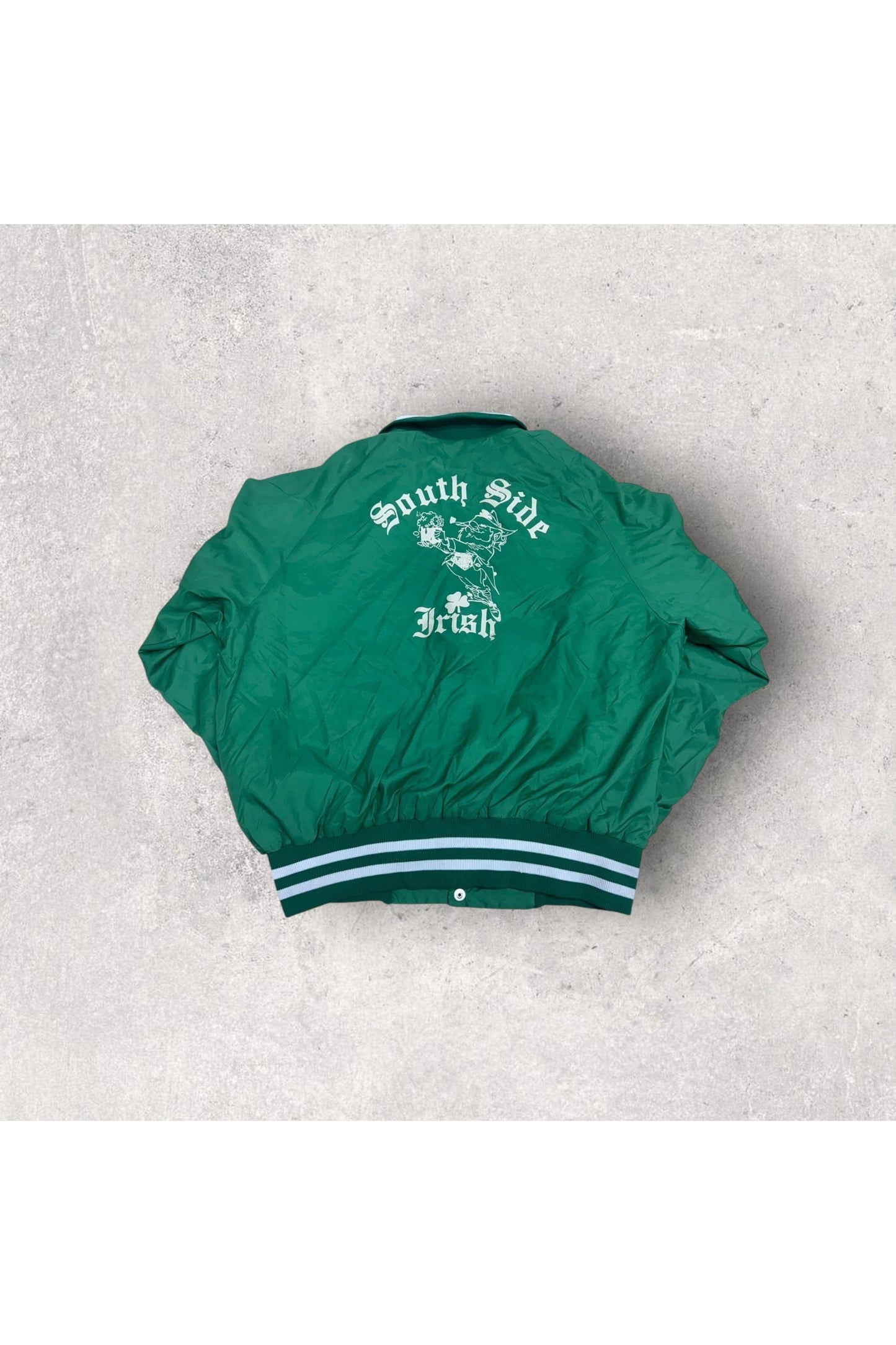 Vintage Don Alleson Athletic 80s South Side Irish Bomber Jacket- L