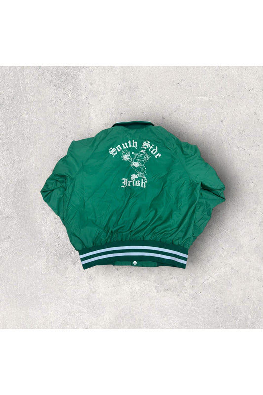 Vintage Don Alleson Athletic 80s South Side Irish Bomber Jacket- L
